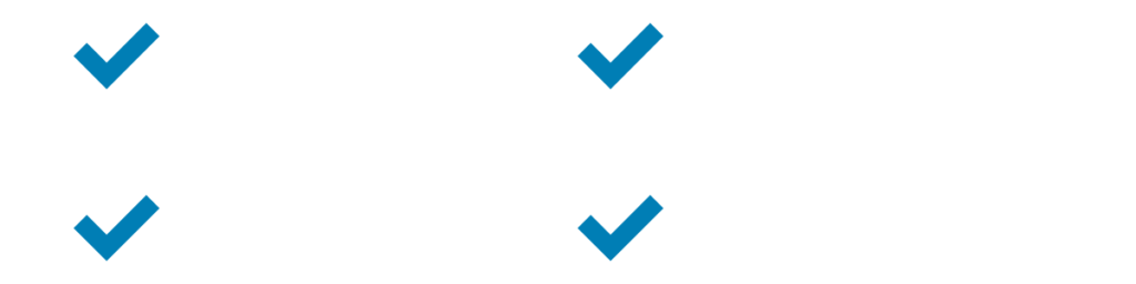 WCAG 2.1, Section 508, ADA, CVAA and FCC, each with a checkmark beside it