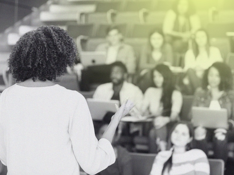 professor giving lecture